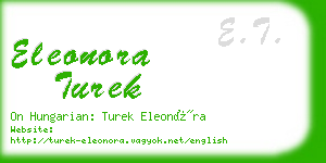 eleonora turek business card